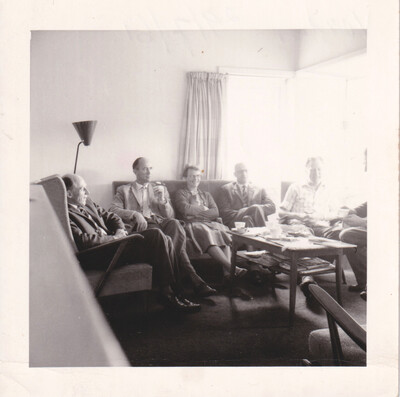 Bouwe en Geertje. Op bezoek in Vorden 29/7/61.
