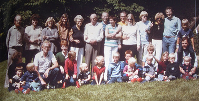 Groepsfoto in Bladel, 1981. 40 jaar getrouwd.
